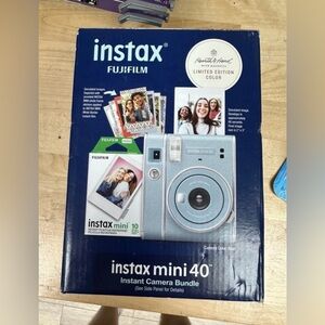 Fujifilm Instax Mini 40 Bundle Hearth & Hand w/ Magnolia Limited Edition | Blue